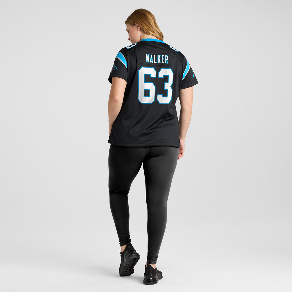 Women's Nike Carolina Panthers Rasheed Walker Black Team Game NFL Jersey