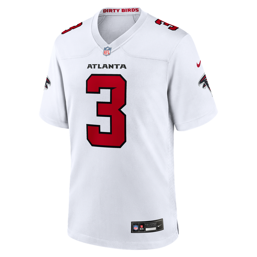 Men's Nike Atlanta Falcons Jessie Bates III White Game NFL Jersey