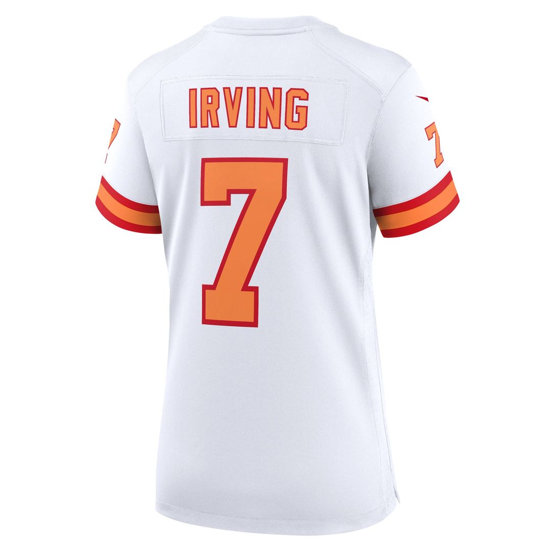 Women's Nike Tampa Bay Buccaneers Bucky Irving '76 White Game NFL Jersey