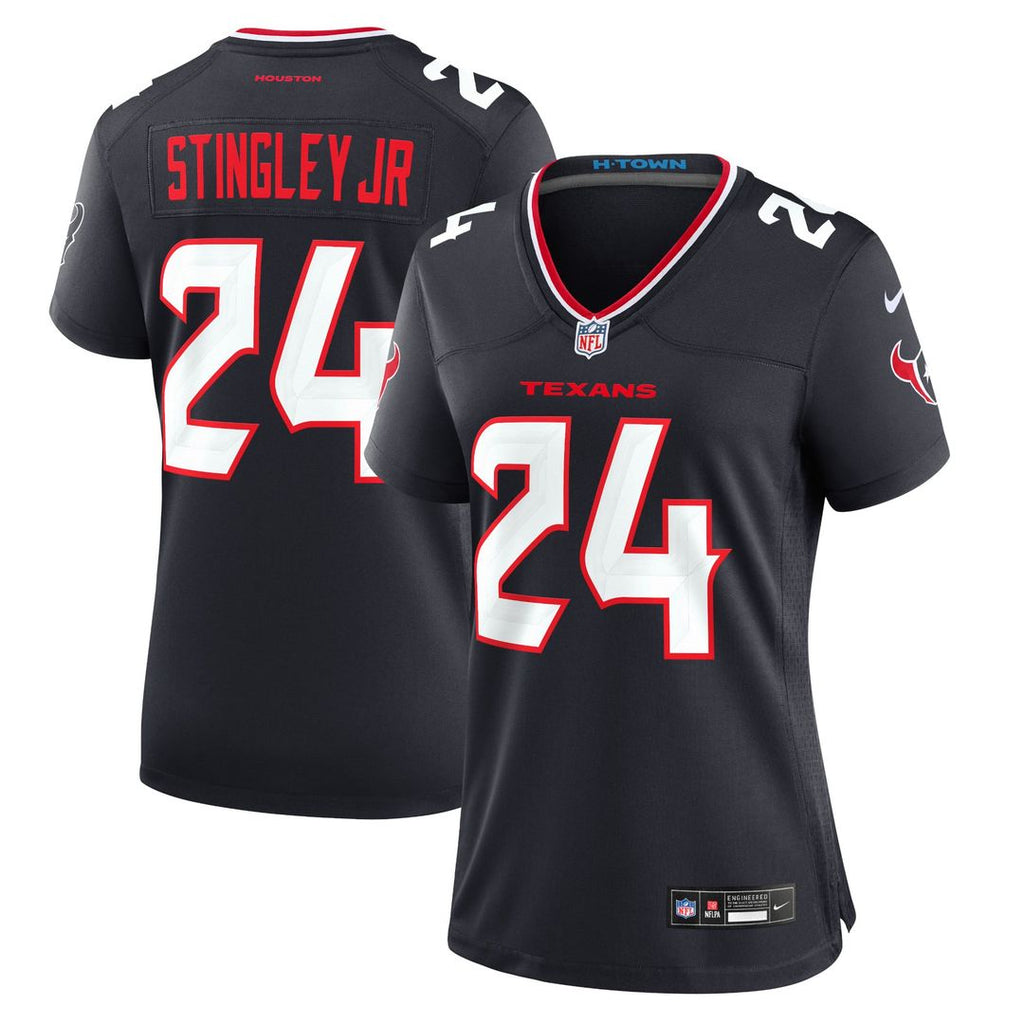 Women's Nike Houston Texans Derek Stingley Jr. Navy Game NFL Jersey