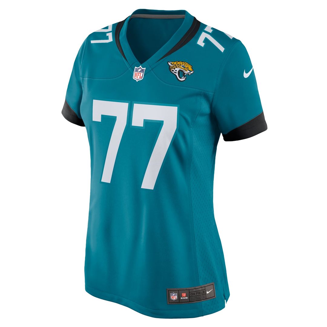 Women's Nike Jacksonville Jaguars Anton Harrison Teal Team Game NFL Jersey