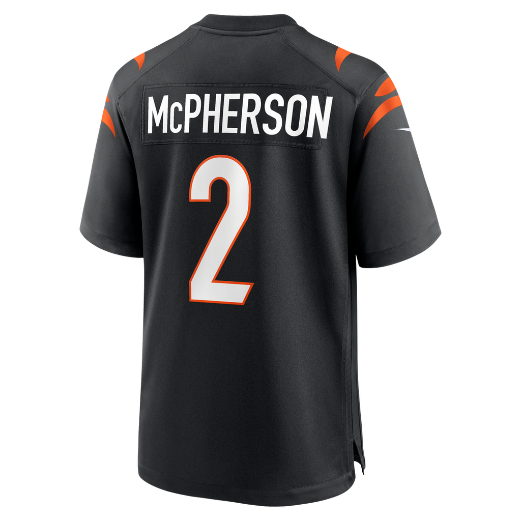 Men's Nike Cincinnati Bengals Evan McPherson Black Game NFL Jersey