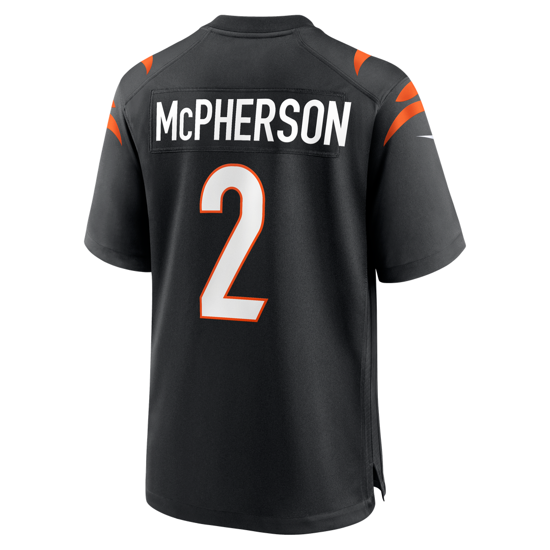 Men's Nike Cincinnati Bengals Evan McPherson Black Game NFL Jersey