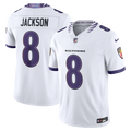 Men's Nike Baltimore Ravens Lamar Jackson White Vapor F.U.S.E. Stitched Limited NFL Jersey
