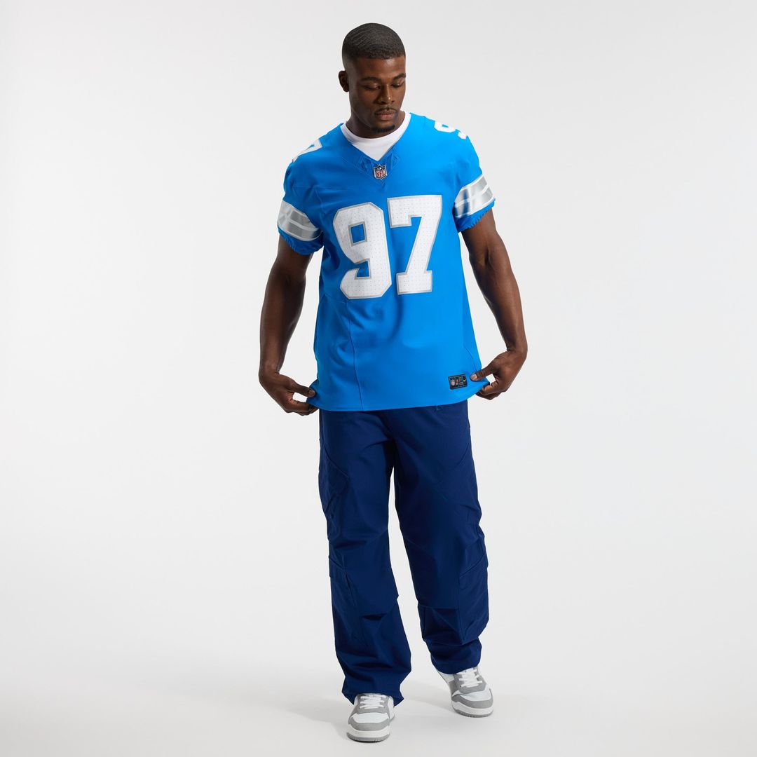 Men's Nike Detroit Lions Aidan Hutchinson Black Alternate Vapor F.U.S.E. Elite NFL Jersey