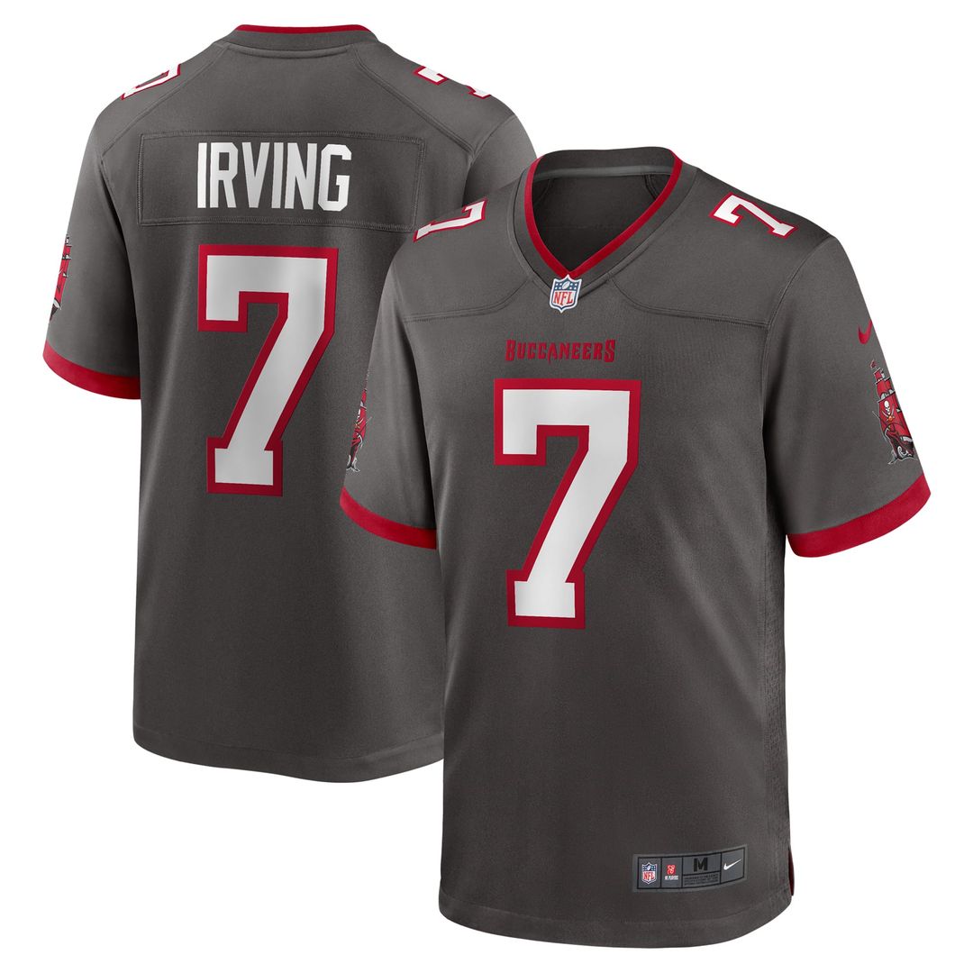 Men's Nike Tampa Bay Buccaneers Bucky Irving White Game NFL Jersey