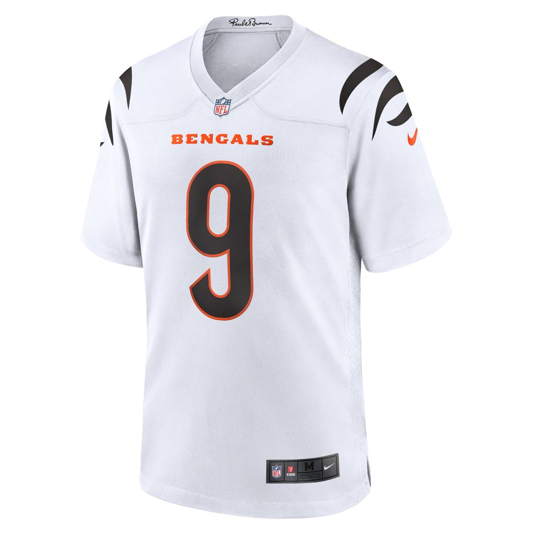 Men's Nike Cincinnati Bengals Joe Burrow White Game NFL Jersey