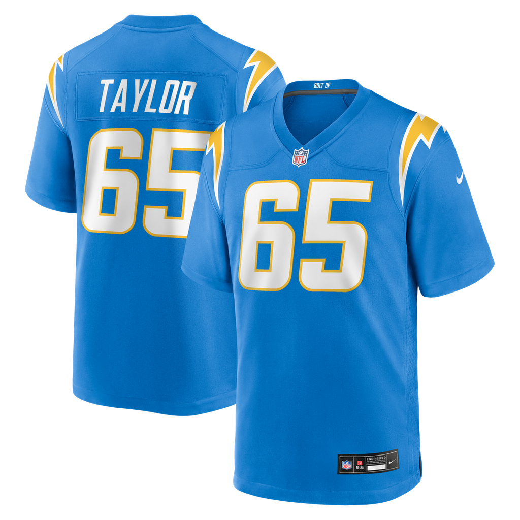 Men's Nike Los Angeles Chargers Logan Taylor Powder Blue Team Game NFL Jersey