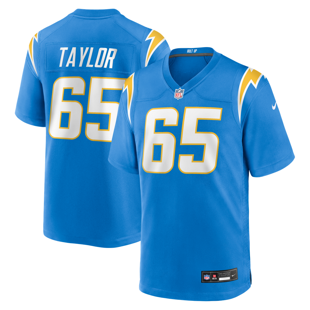 Men's Nike Los Angeles Chargers Logan Taylor Powder Blue Team Game NFL Jersey