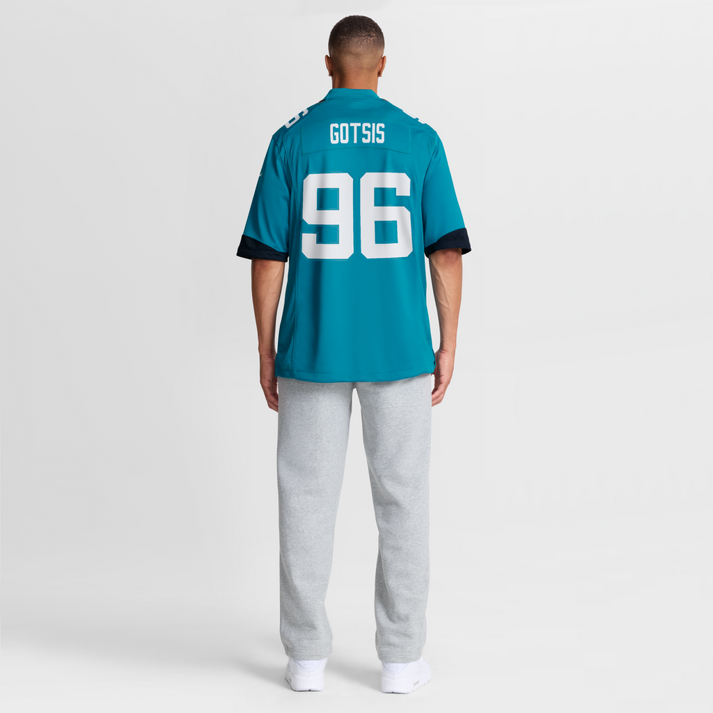 Men's Nike Jacksonville Jaguars Adam Gotsis Teal Game NFL Jersey