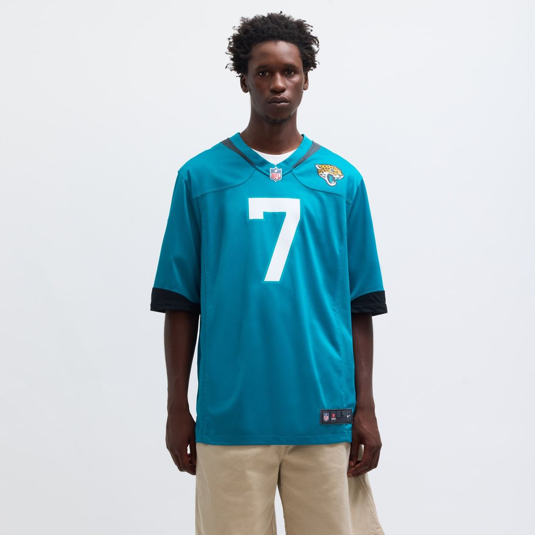 Men's Nike Jacksonville Jaguars Brian Thomas Jr Teal Player Game NFL Jersey