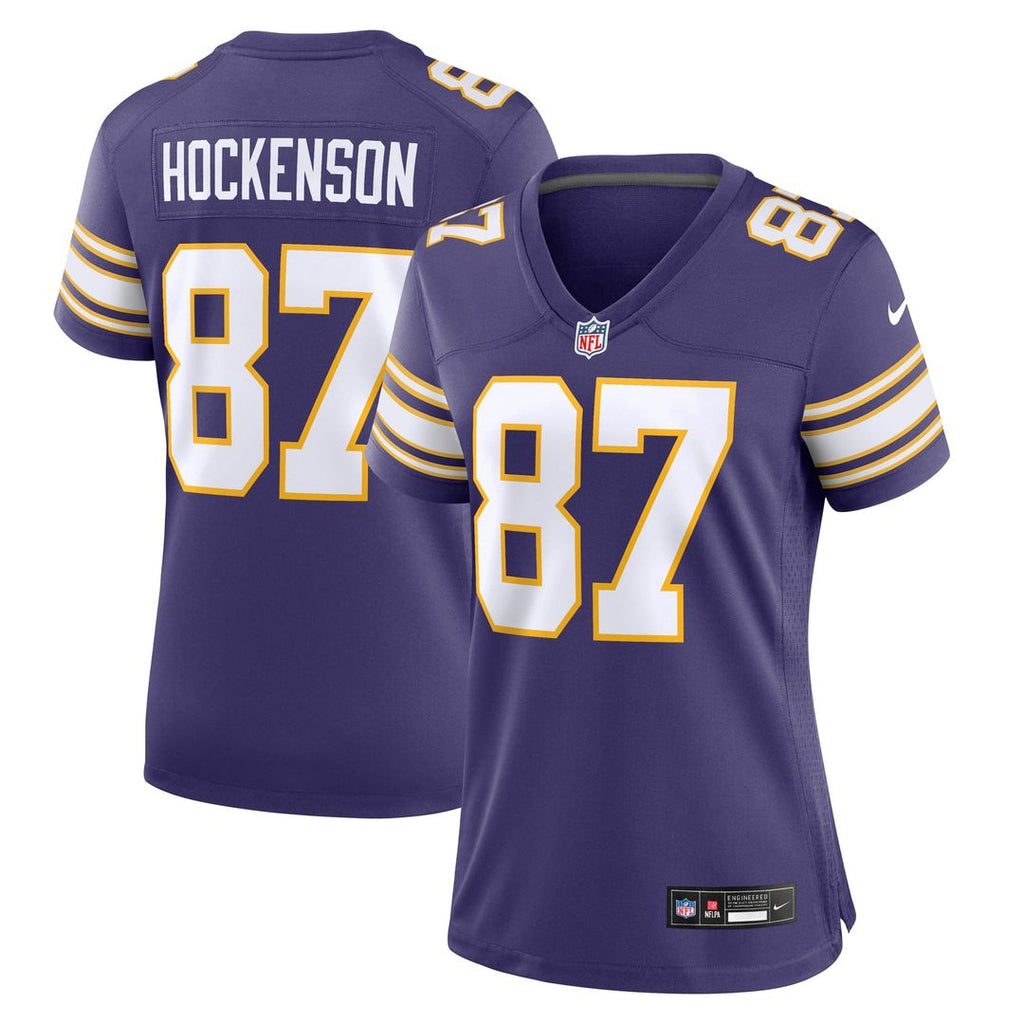 Women's Nike Minnesota Vikings T.J. Hockenson Purple Player NFL Jersey