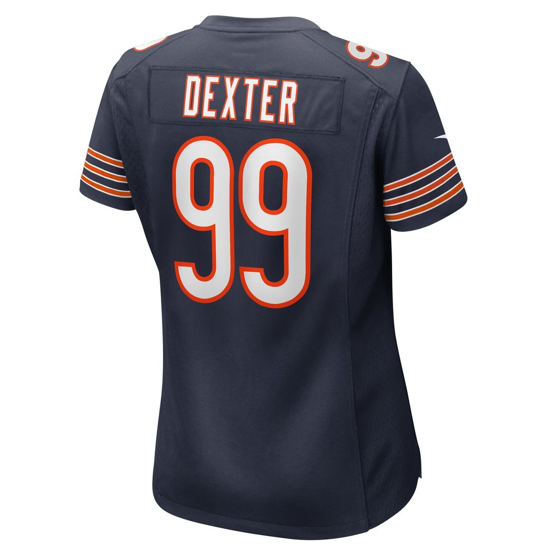 Women's Nike Chicago Bears Gervon Dexter Sr Navy Team Game NFL Jersey