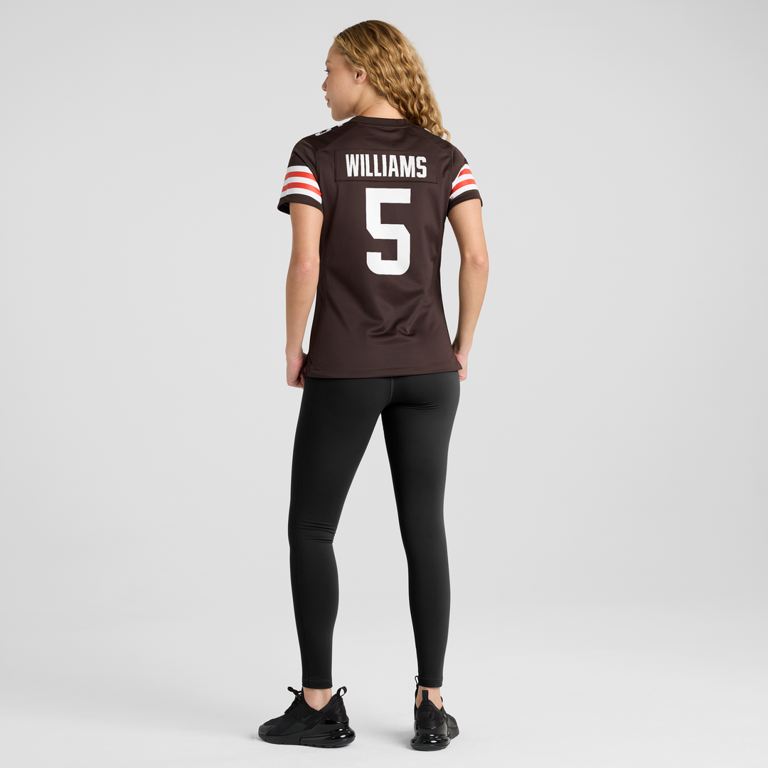Women's Nike Cleveland Browns Quincy Williams Brown Team Game NFL Jersey