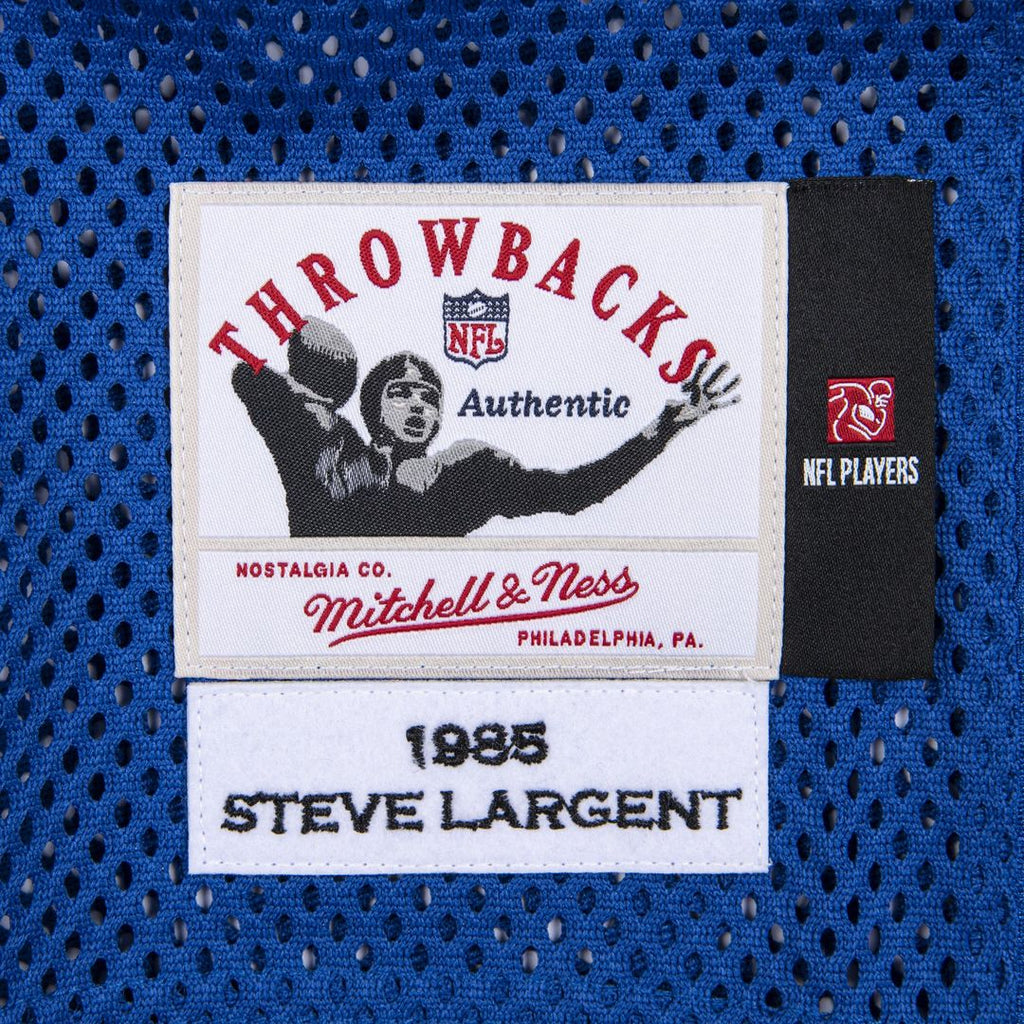 Men's Mitchell & Ness Seattle Seahawks Steve Largent Royal 1985 Authentic Throwback Retired Player NFL Jersey