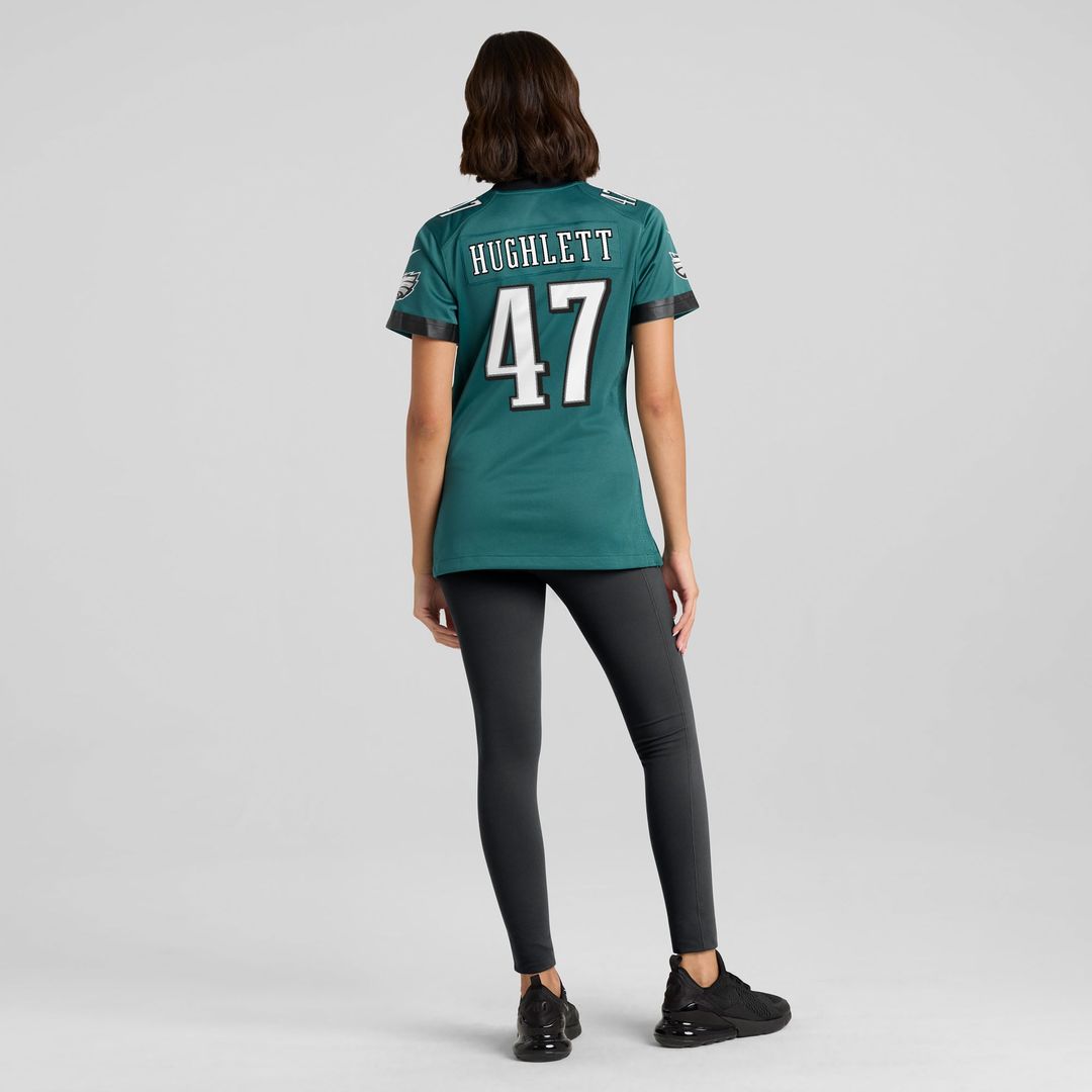 Women's Nike Philadelphia Eagles Charley Hughlett Midnight Green Team Game NFL Jersey