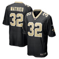 Youth Nike New Orleans Saints Tyrann Mathieu Black Game NFL Jersey
