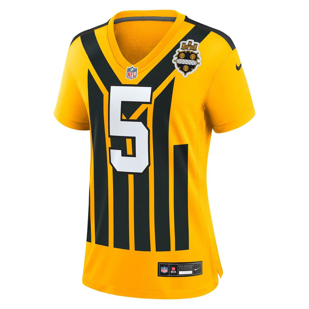 Women's Nike Pittsburgh Steelers Jalen Ramsey Gold Alternate 1933 Throwback Game NFL Jersey