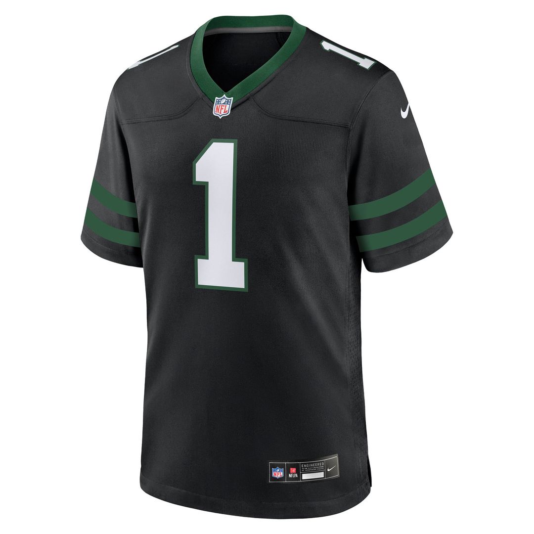 Men's Nike New York Jets David Bailey Legacy Black Alternate Game Player NFL Jersey