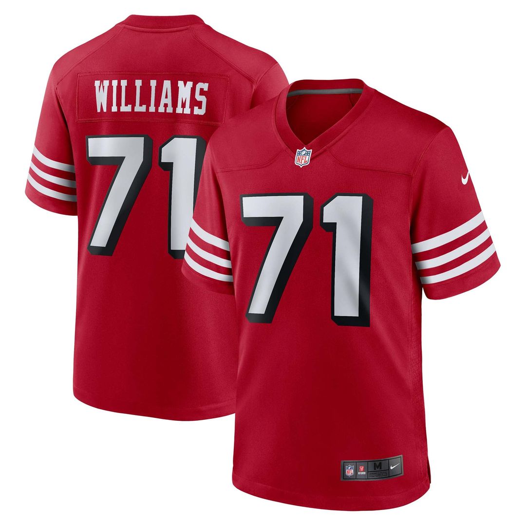 Men's Nike San Francisco 49ers Trent Williams White Player Game NFL Jersey