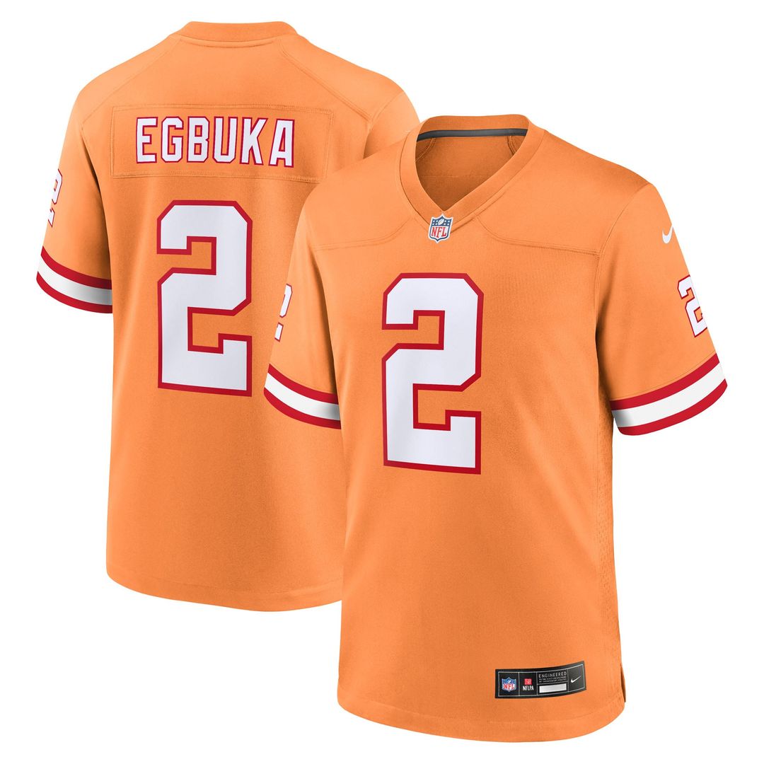 Men's Nike Tampa Bay Buccaneers Emeka Egbuka White Game NFL Jersey