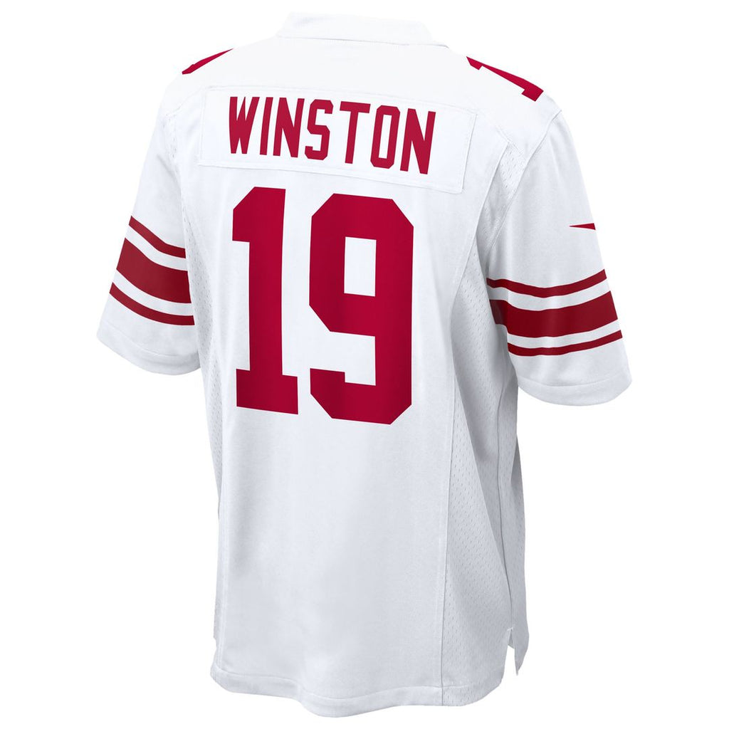 Men's Nike New York Giants Jameis Winston White Game NFL Jersey