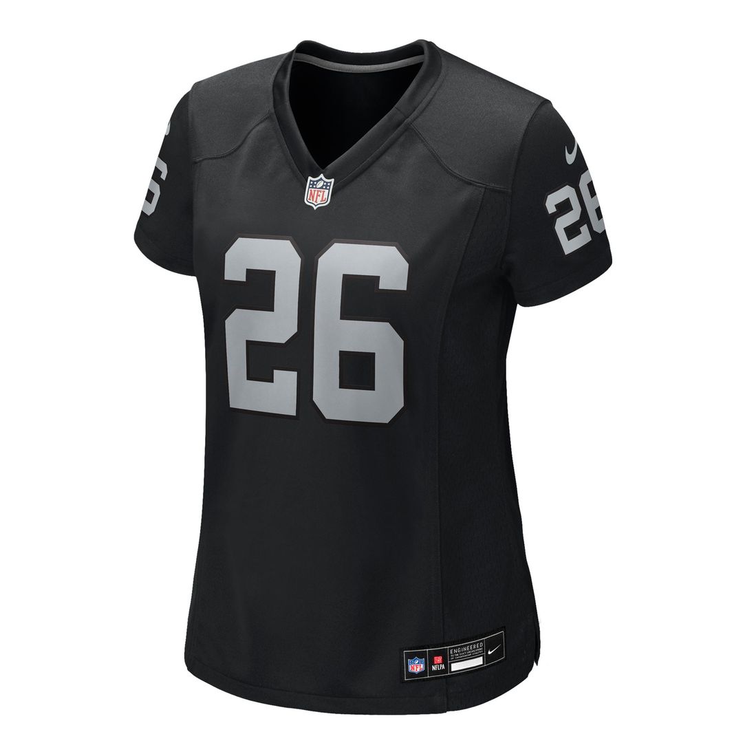 Women's Nike Las Vegas Raiders Darien Porter Black Team Game NFL Jersey