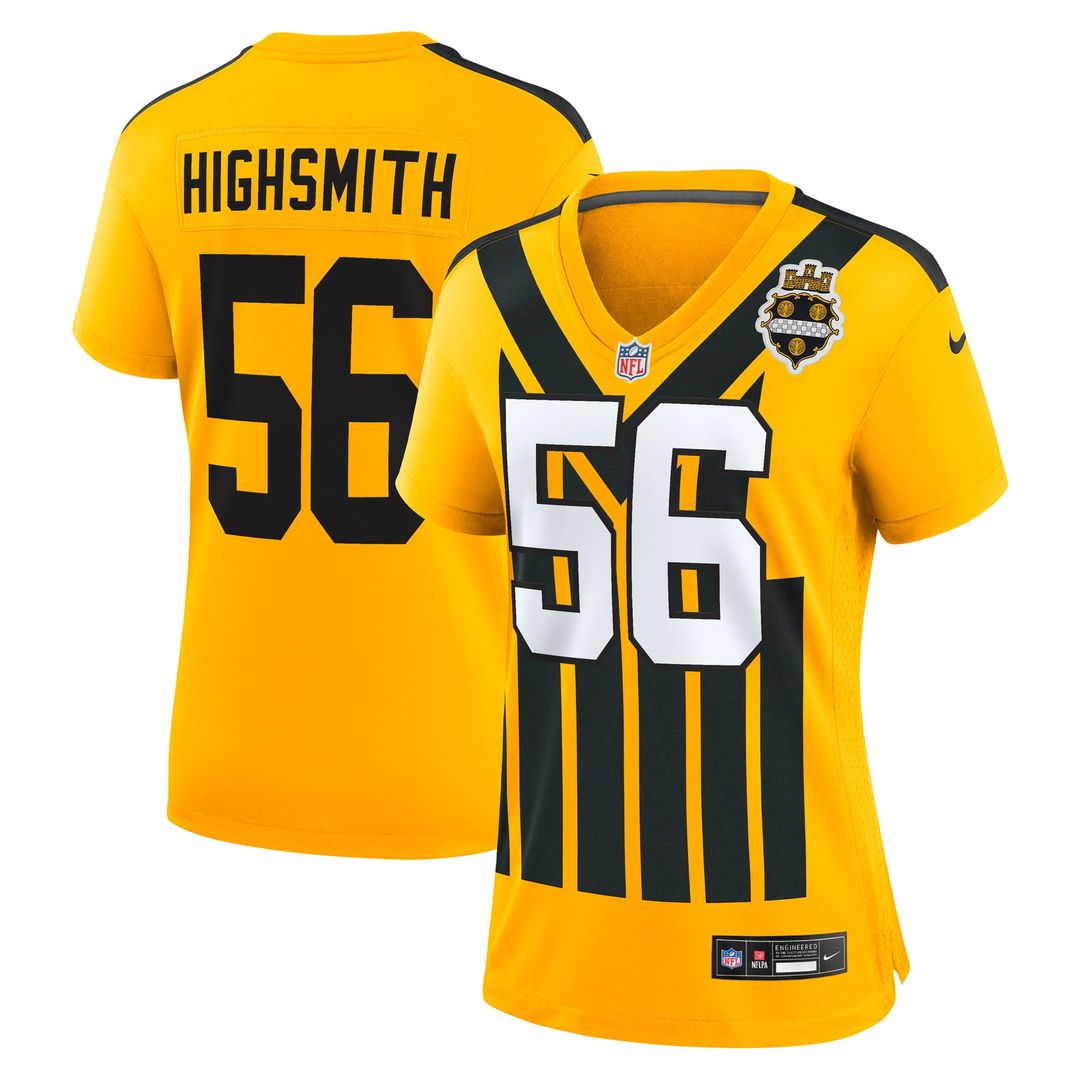 Women's Nike Pittsburgh Steelers Alex Highsmith Gold Alternate Game NFL Jersey