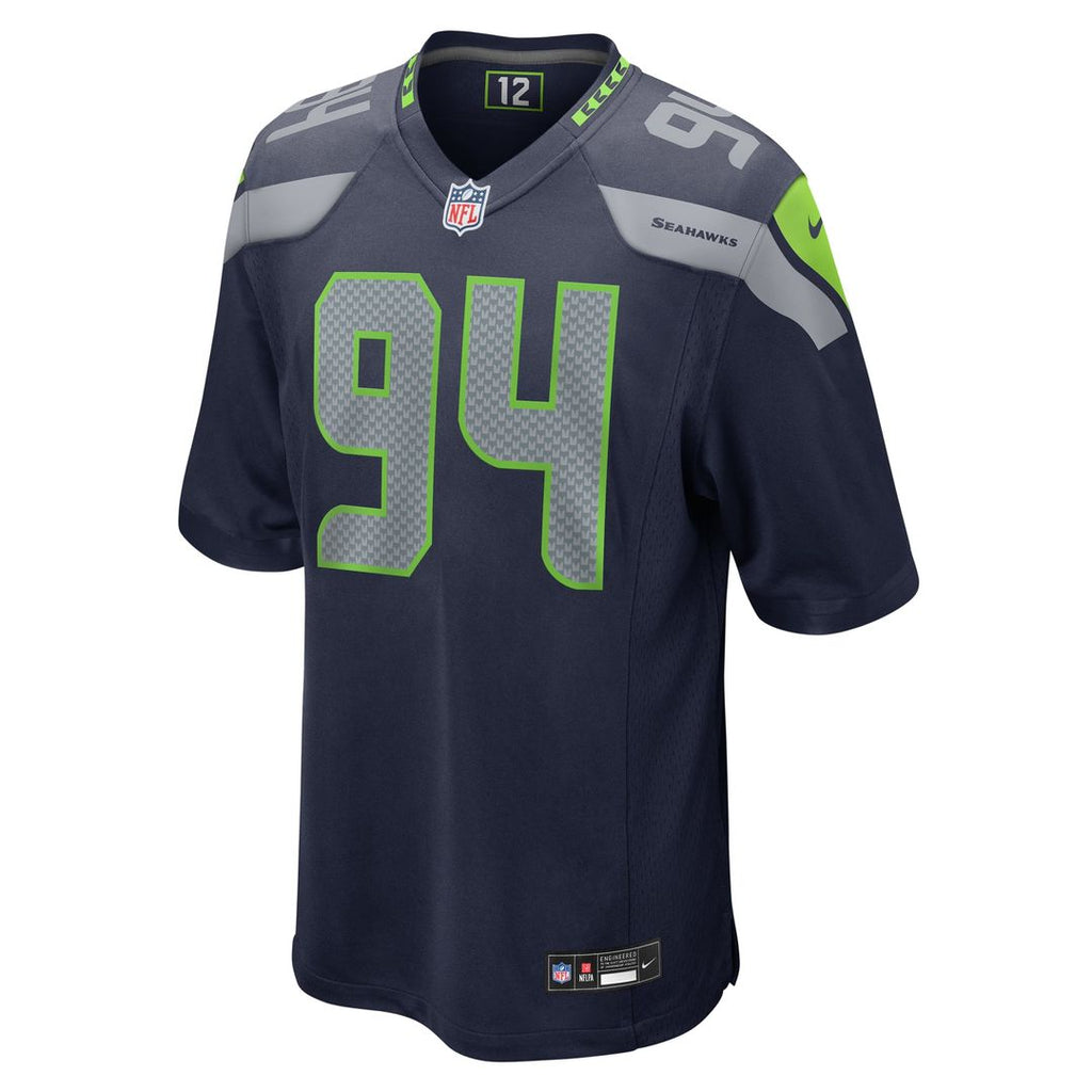Men's Nike Seattle Seahawks Mike Morris College Navy Game NFL Jersey