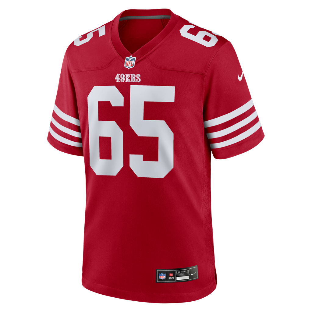 Men's Nike San Francisco 49ers Drew Moss Scarlet Team Game NFL Jersey