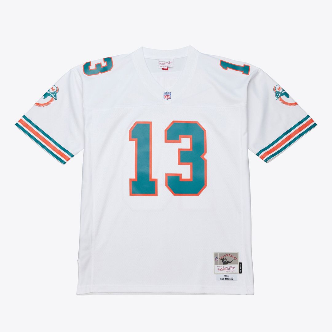 Men's Mitchell & Ness Miami Dolphins Dan Marino White 1994 Legacy Replica NFL Jersey
