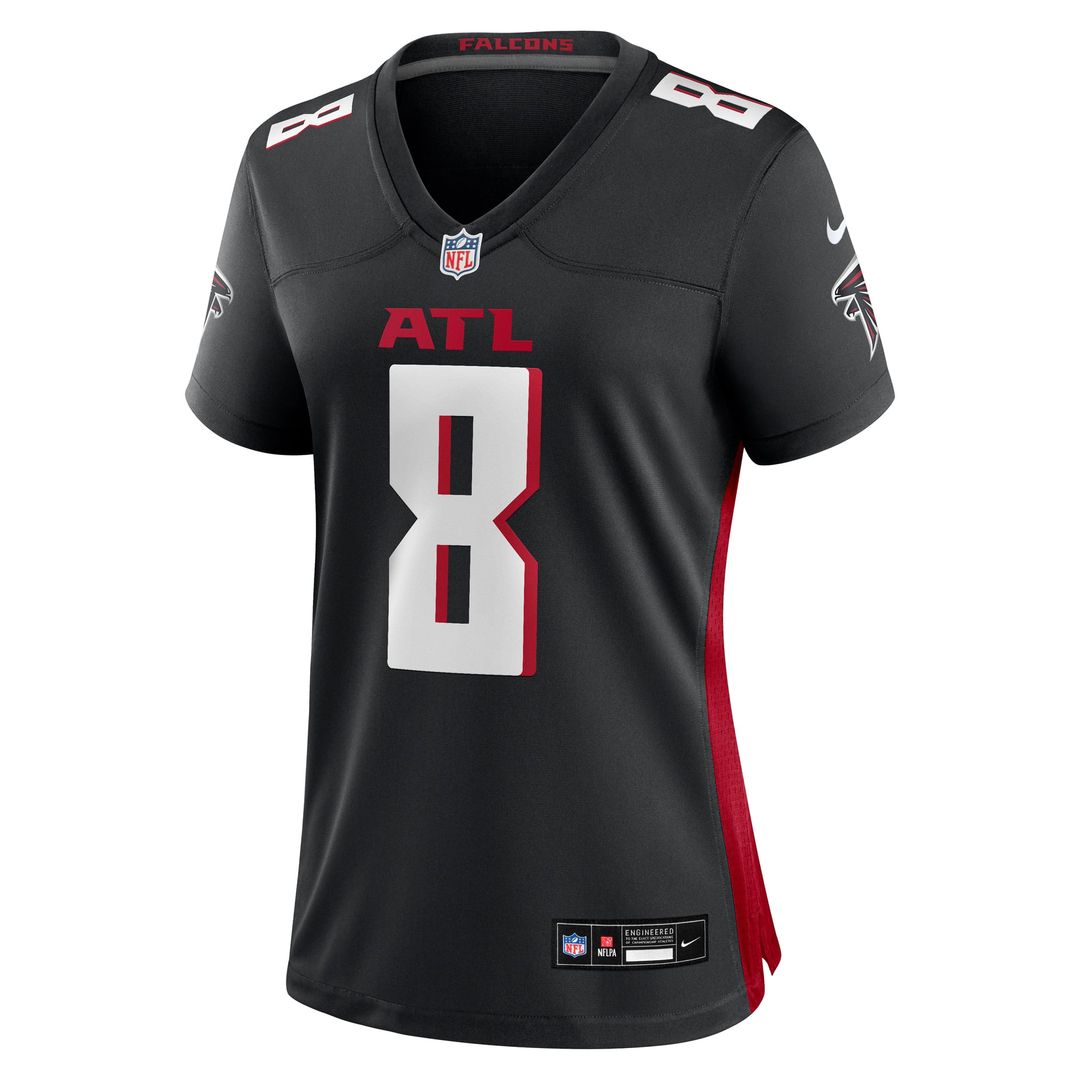 Women's Nike Atlanta Falcons Kyle Pitts Sr. Black Game NFL Jersey