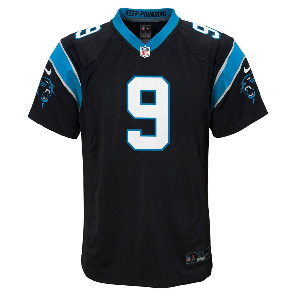 Youth Nike Carolina Panthers Bryce Young Black Game NFL Jersey