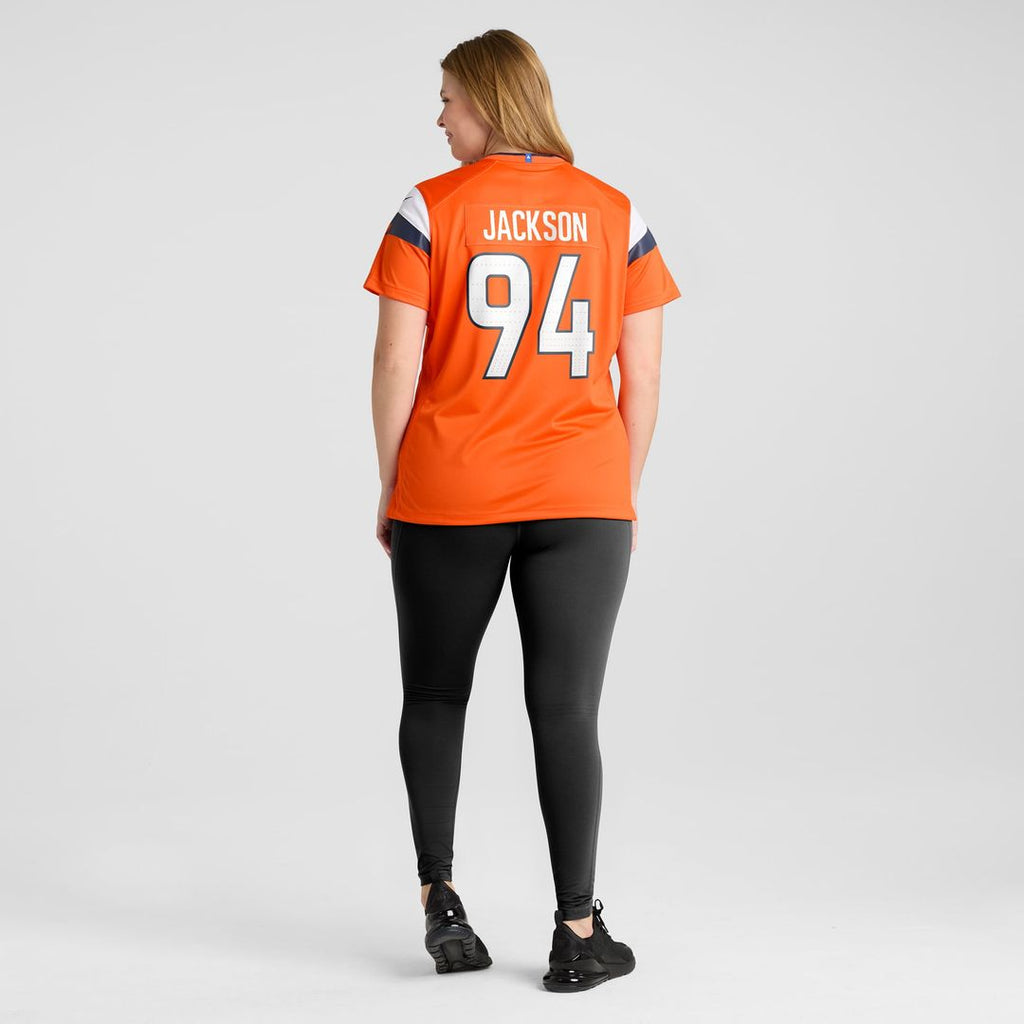 Women's Nike Denver Broncos Jordan Jackson Orange Team Game NFL Jersey