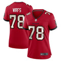 Women's Nike Tampa Bay Buccaneers Tristan Wirfs Red Team Game NFL Jersey