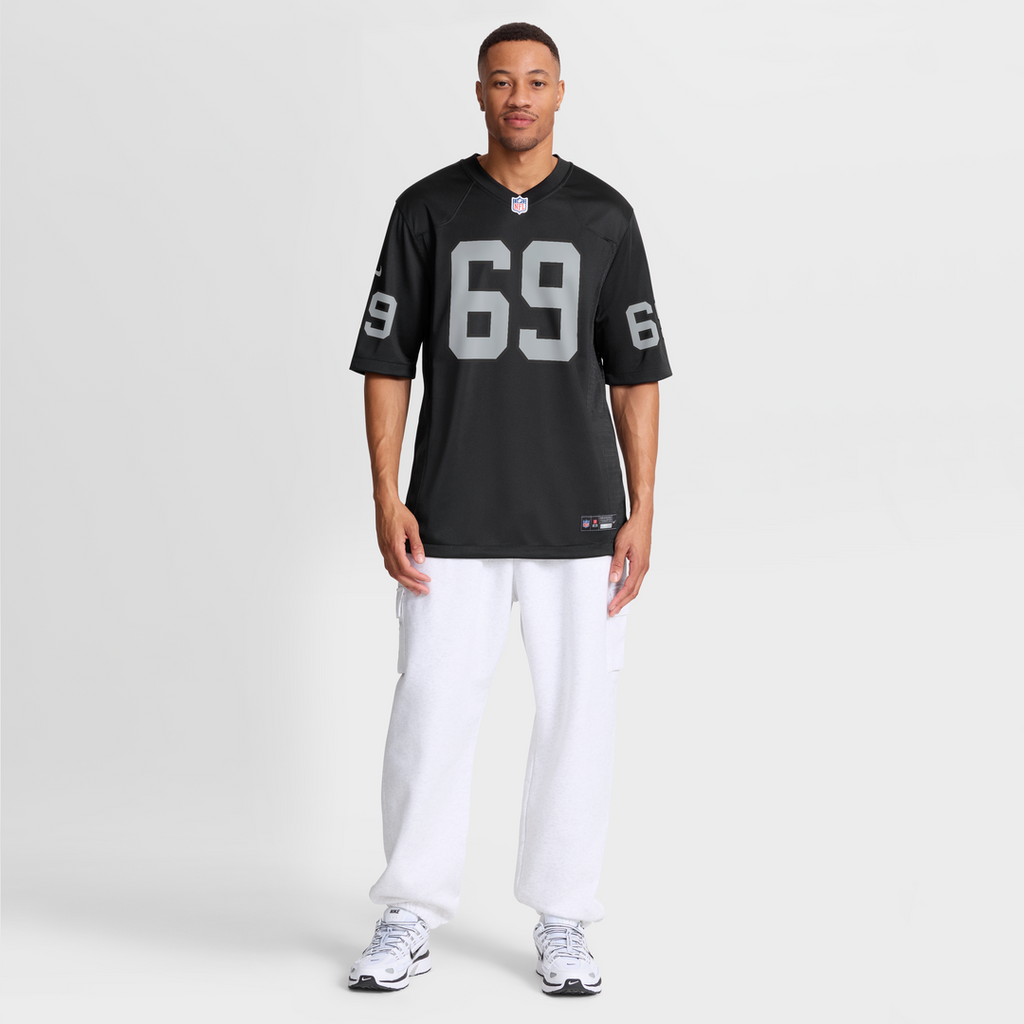 Men's Nike Las Vegas Raiders Adam Butler Black Team Game NFL Jersey