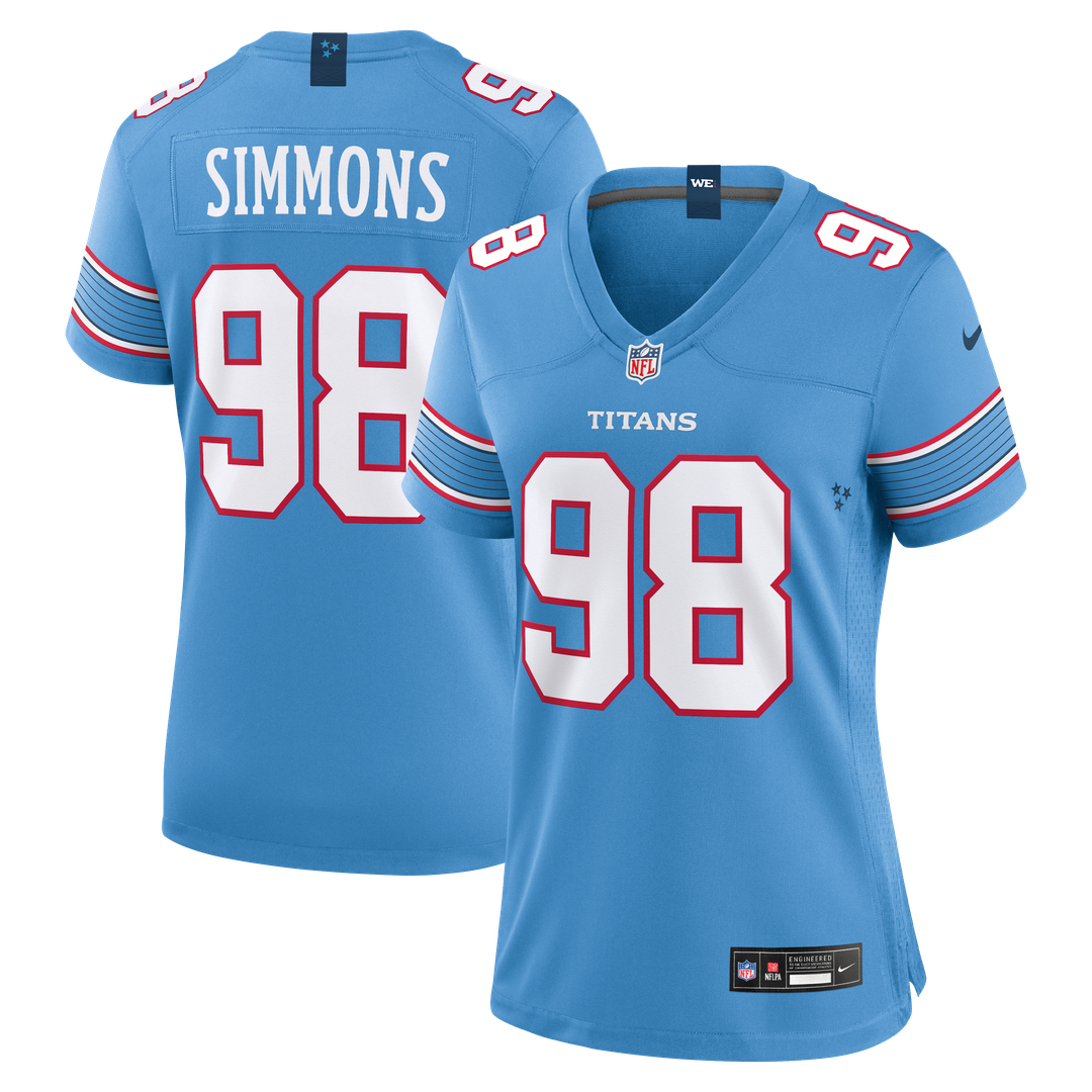 Women's Nike Tennessee Titans Jeffery Simmons White Game NFL Jersey
