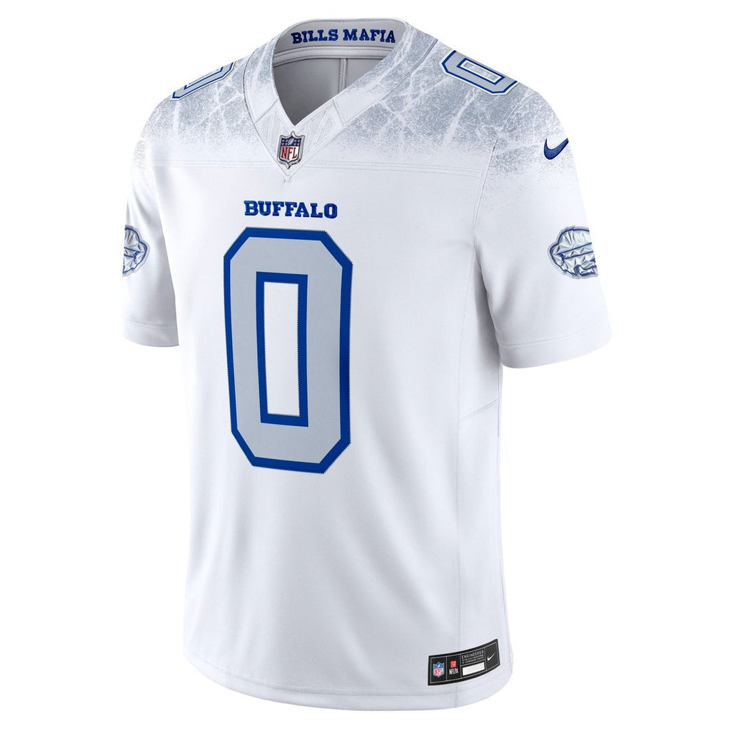 Men's Nike Buffalo Bills Keon Coleman White 2025 Rivalries Collection Stitched Limited NFL Jersey