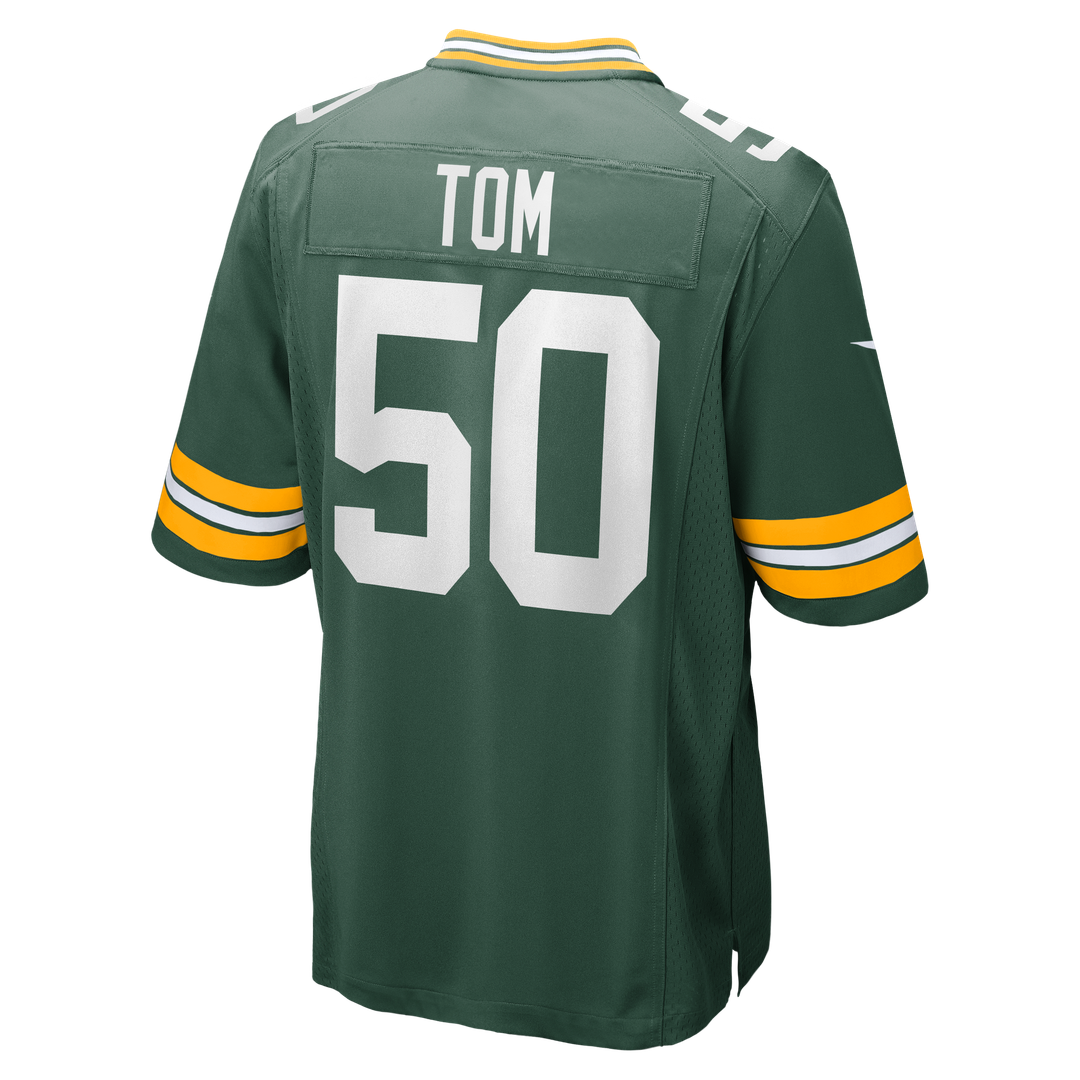 Men's Nike Green Bay Packers Zach Tom Green Game Player NFL Jersey