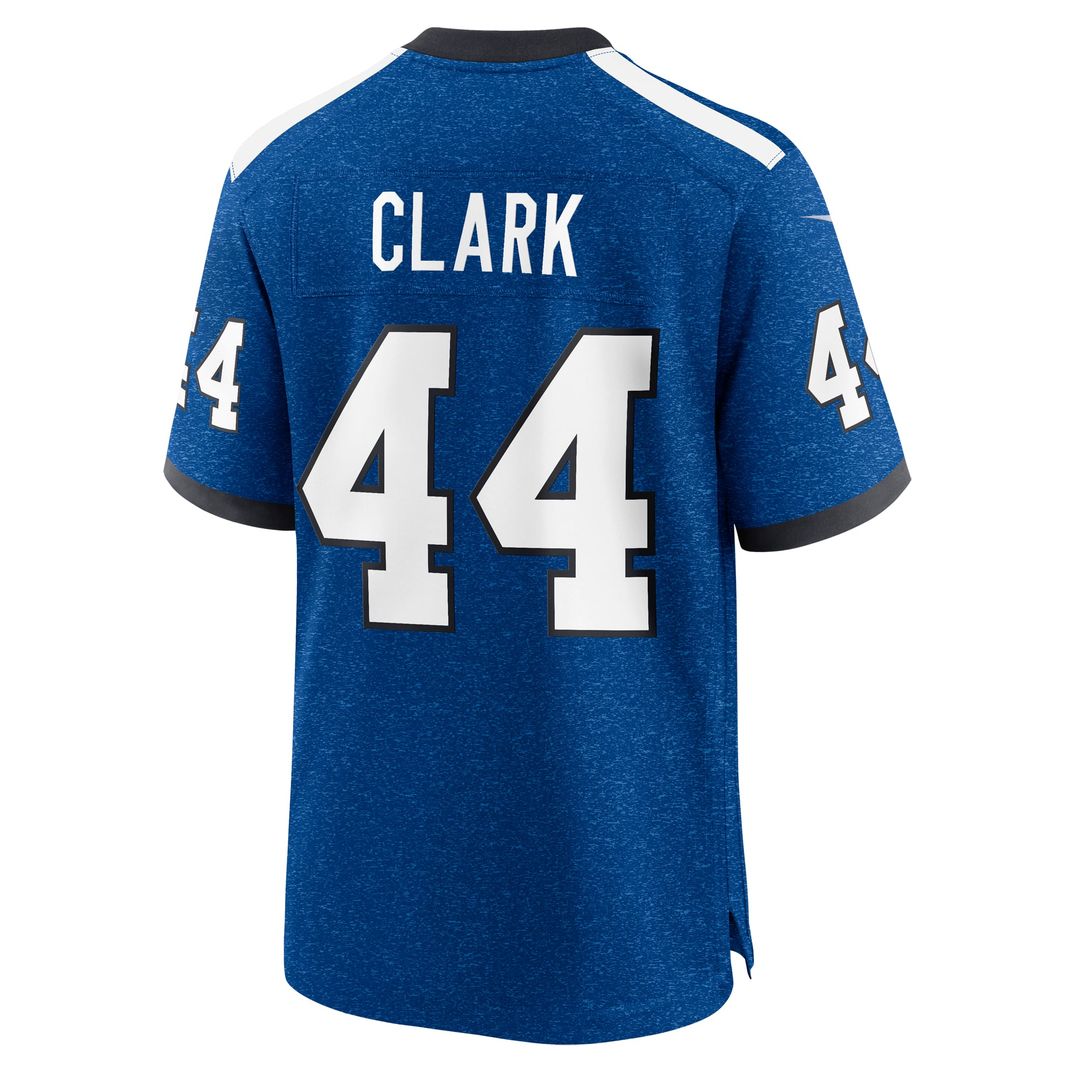 Men's Nike Indianapolis Colts Dallas Clark Blue Retired Player Alternate Game NFL Jersey