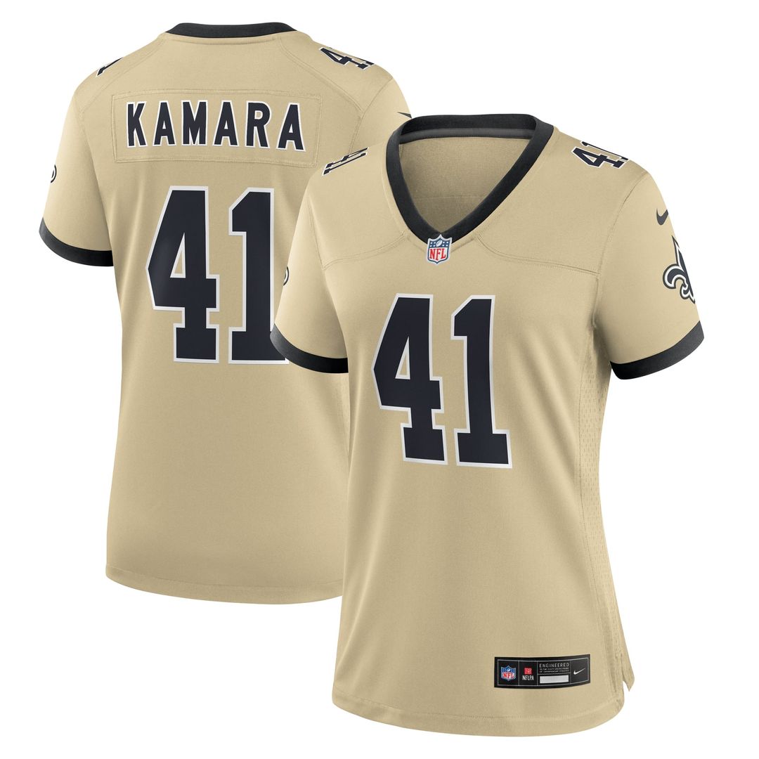 Women's Nike New Orleans Saints Alvin Kamara Black Game NFL Jersey