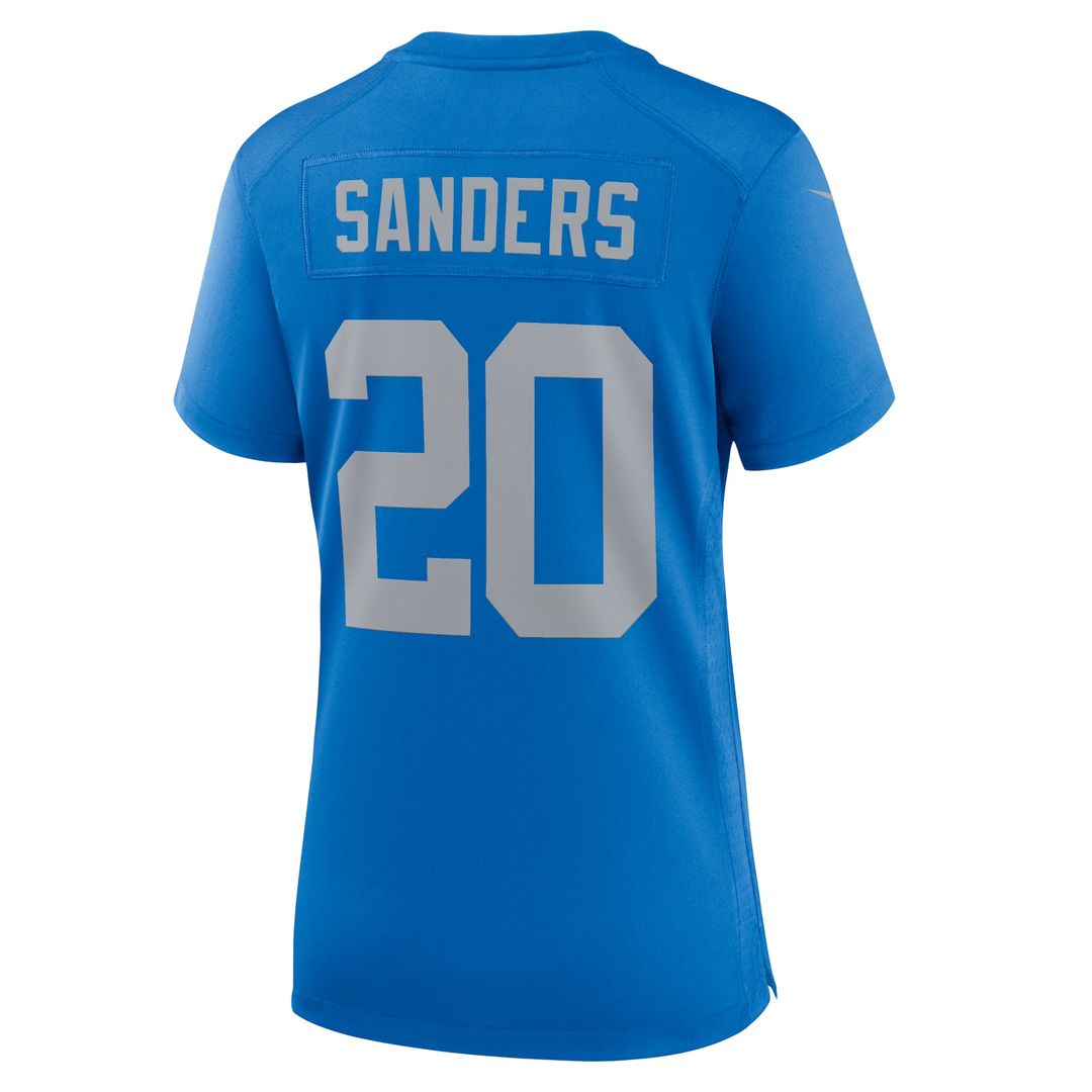 Women's Nike Detroit Lions Barry Sanders Blue Alternate Game NFL Jersey