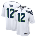 Men's Nike Seattle Seahawks 12s White Game NFL Jersey