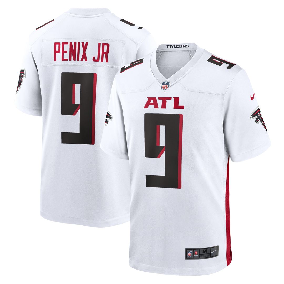 Men's Nike Atlanta Falcons Michael Penix Jr. Black Player Game NFL Jersey