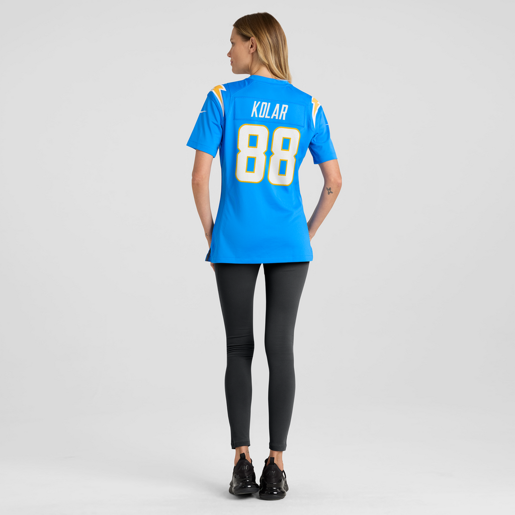 Women's Nike Los Angeles Chargers Charlie Kolar Powder Blue Team Game NFL Jersey