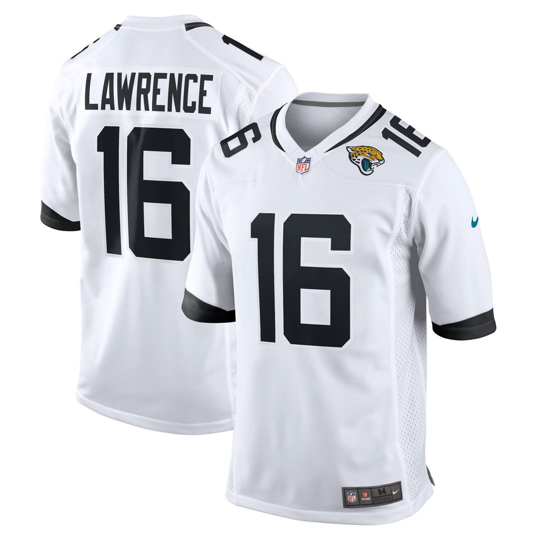 Men's Nike Jacksonville Jaguars Trevor Lawrence Black Alternate Game NFL Jersey