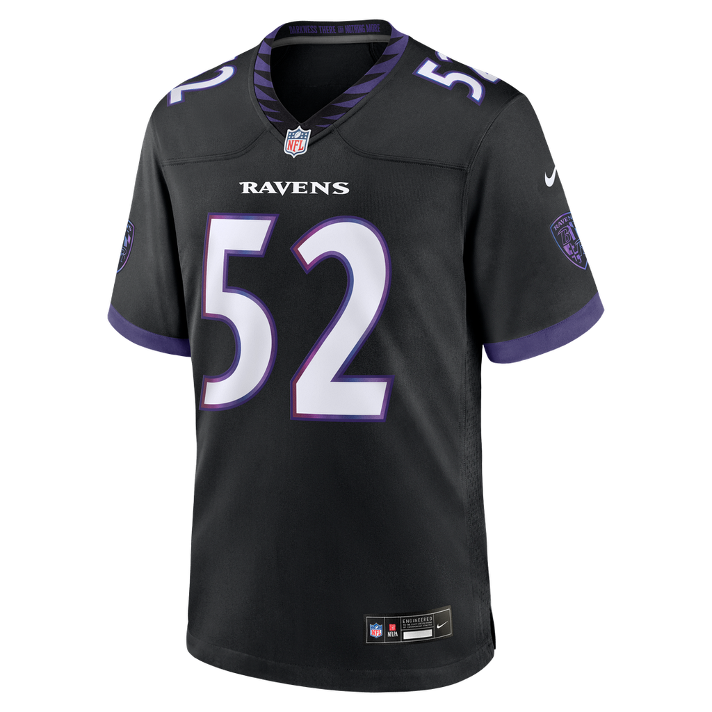 Men's Nike Baltimore Ravens Ray Lewis Black Alternate Retired Player Game NFL Jersey