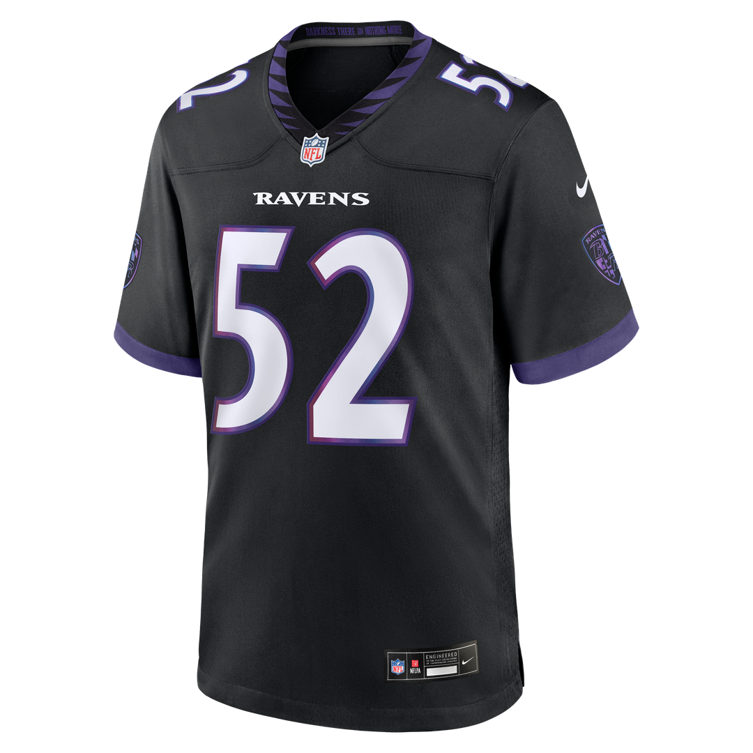 Men's Nike Baltimore Ravens Ray Lewis Black Alternate Retired Player Game NFL Jersey