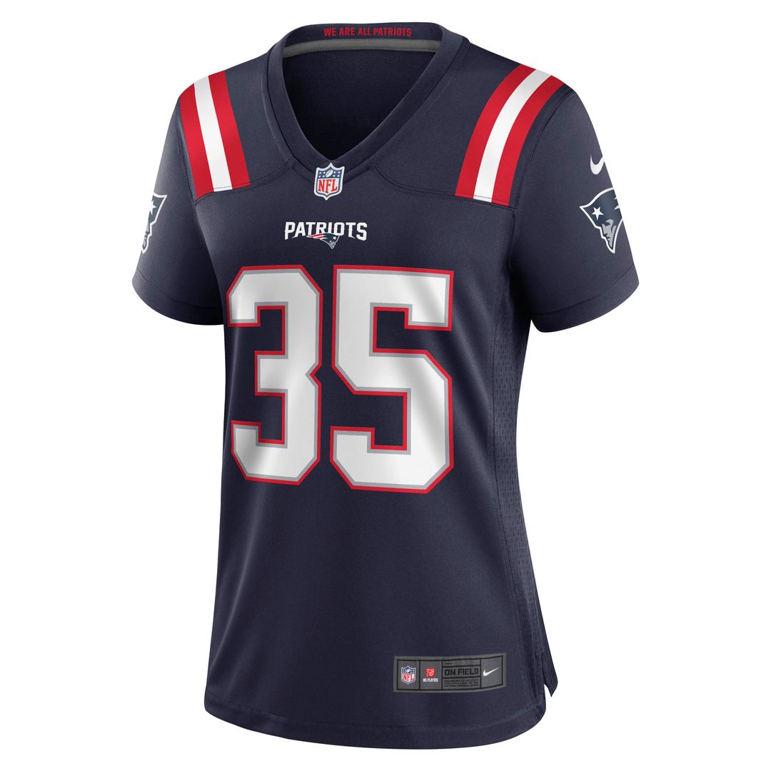 Women's Nike New England Patriots Jim Nance Navy Retired Player NFL Jersey