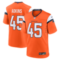 Men's Nike Denver Broncos Nate Adkins Orange Team Game NFL Jersey